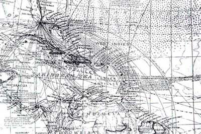 Map of Caribbean Trade, William Tilson and Jeff Skoda-Smith, 1995.