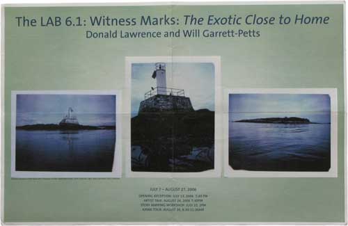 Witness Marks The Exotic Close to Home, exhibition brochure/posture