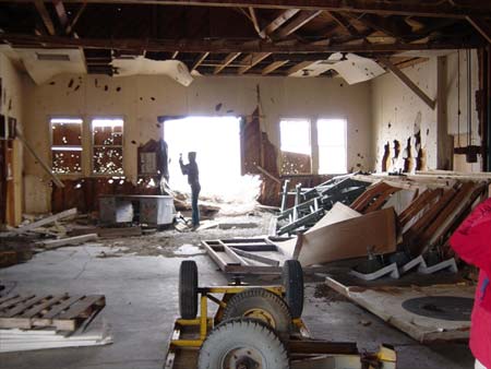 Security training remnants at South Base, Wendover, Utah, 2004, photograph by Tracy Stuckey