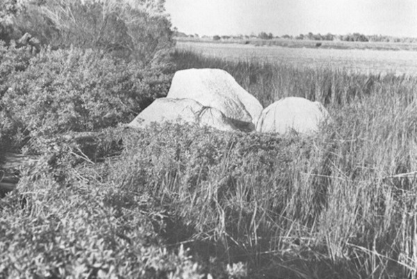 Figure 2: Beverly Buchanan, Marsh Ruins, concrete and tabby, 1981.